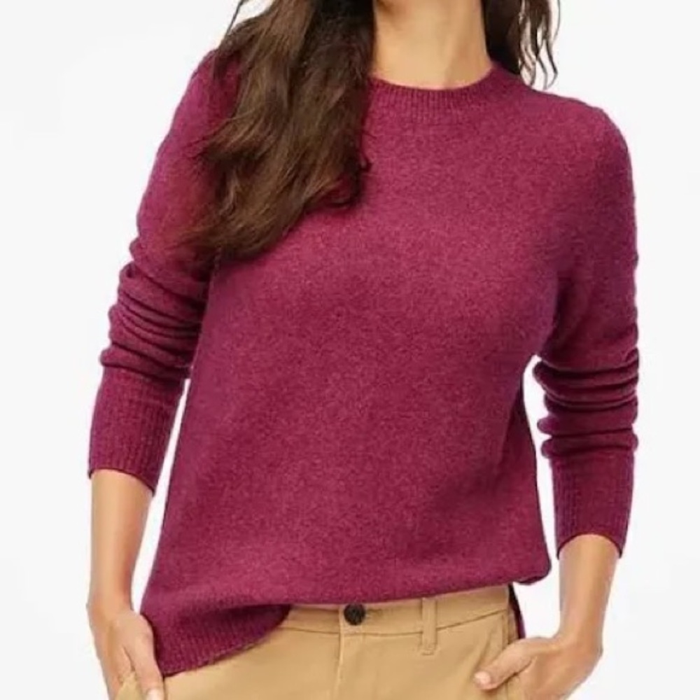 NWT JCrew Raspberry Extra Soft Sweater